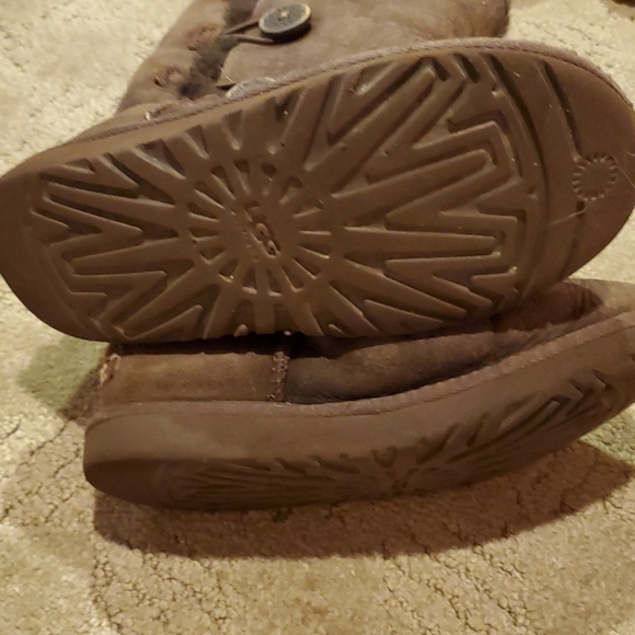 Brown Suede Mid Calf Boots Kids Size 2. - Picture 7 of 8